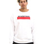 Unisex Essential Slogan White Sweatshirt